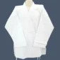 Image shows front view of white karate jacket.