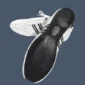 Image shows black sole of martial arts shoes.