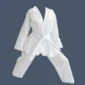 Front view of 8oz all cotton Taekwondo uniform.