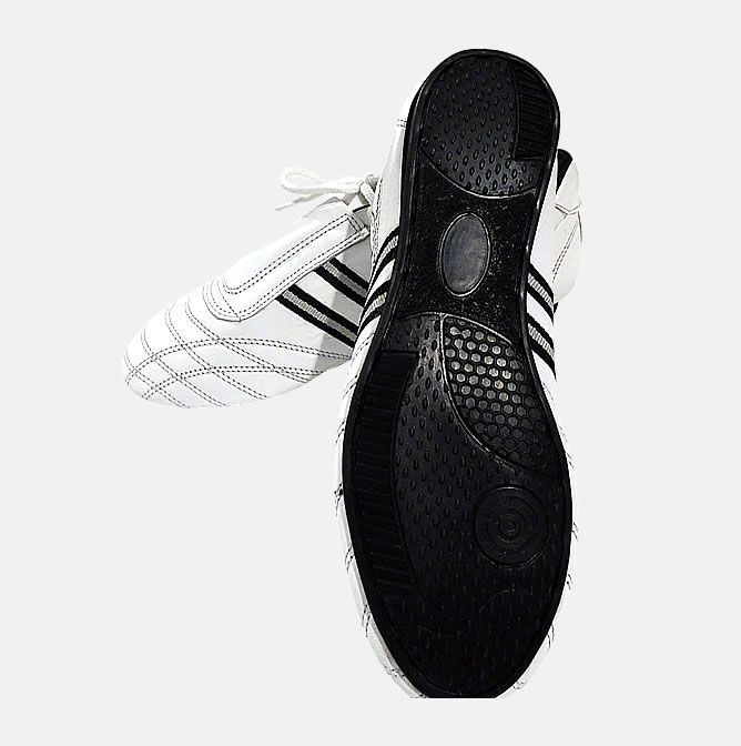 Leather Taekwondo Shoes with Black Sole