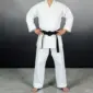 Front view of man wearing 10oz karate gi