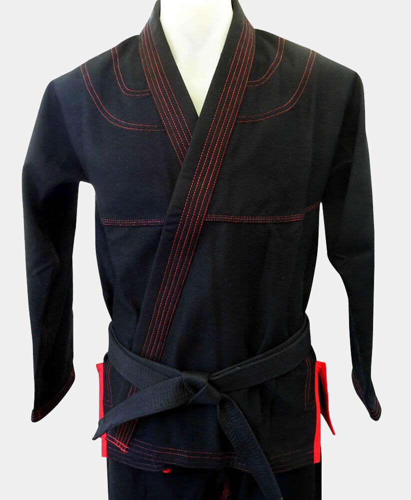 Black and Red Jiu Jitsu Gi