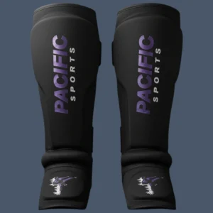 Front view of heavy-duty shin and instep pads.