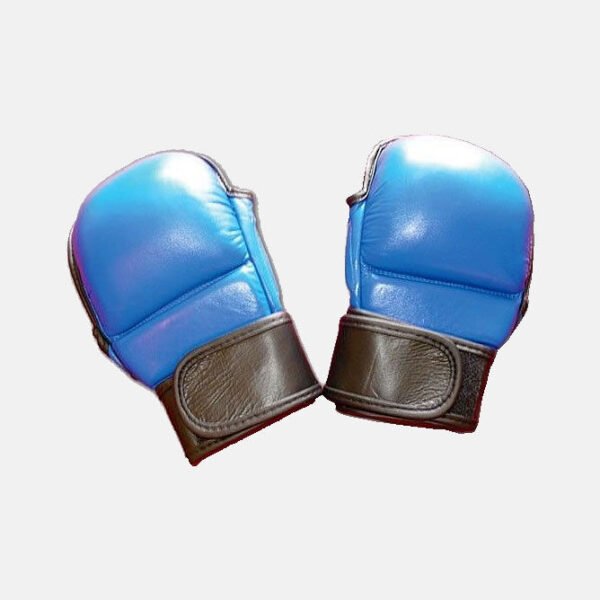 GlovesBlue Blue leather gloves