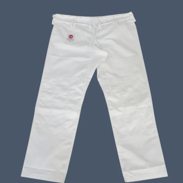 JJ250GI pants Image shows front view of 10oz ripstop pants, part of 250gsm BJJ gi.