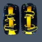 Back view of 1 pair of Thai kick shields