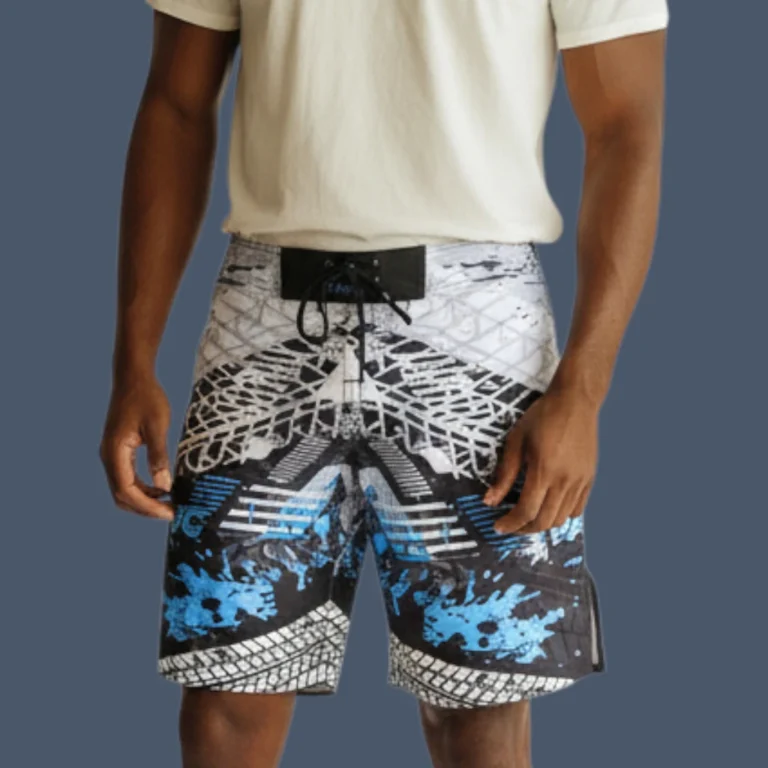 Man wearing MMA shorts