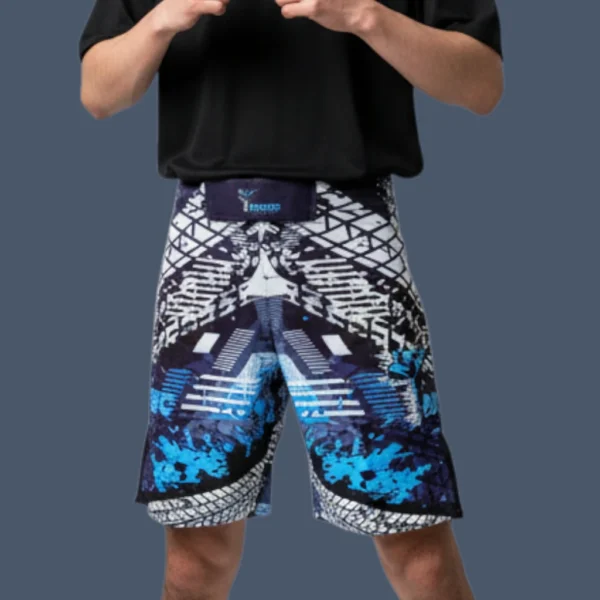 Man wearing MMA shorts