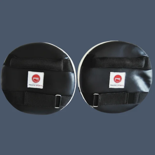 PSRP_back Image shows back view of hand held focus pads for martial arts training.