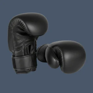 Leather Gloves Black, Closed thumb, Open palm, Finger loops