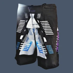 Front view of mens MMA shorts.