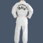 Back view of all cotton Taekwondo uniform.