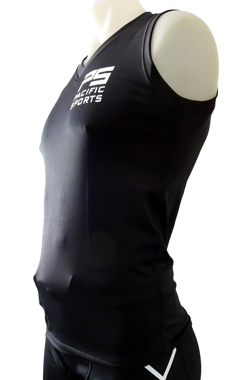 Mens compression tank top - black