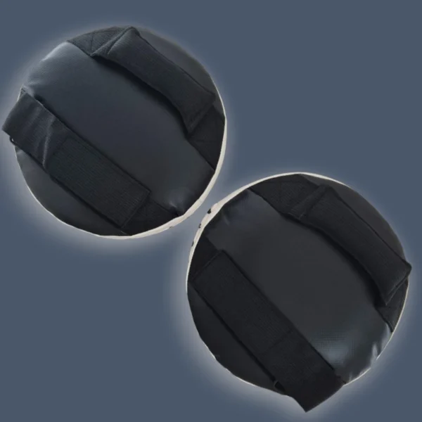 Lowcost_pads_back Back view of hand held training pads