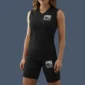 Womens compression shorts with matching tank top