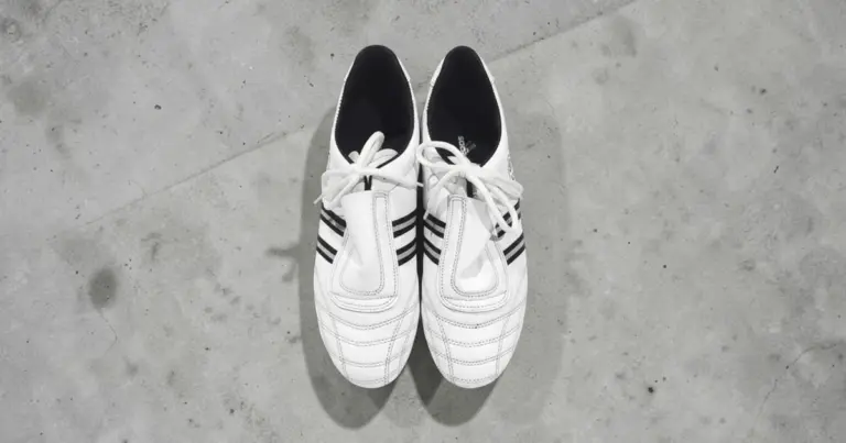 Front and top view of Taekwondo shoes.