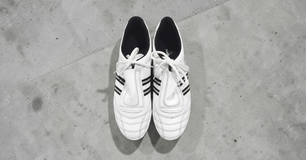 Front and top view of Taekwondo shoes.